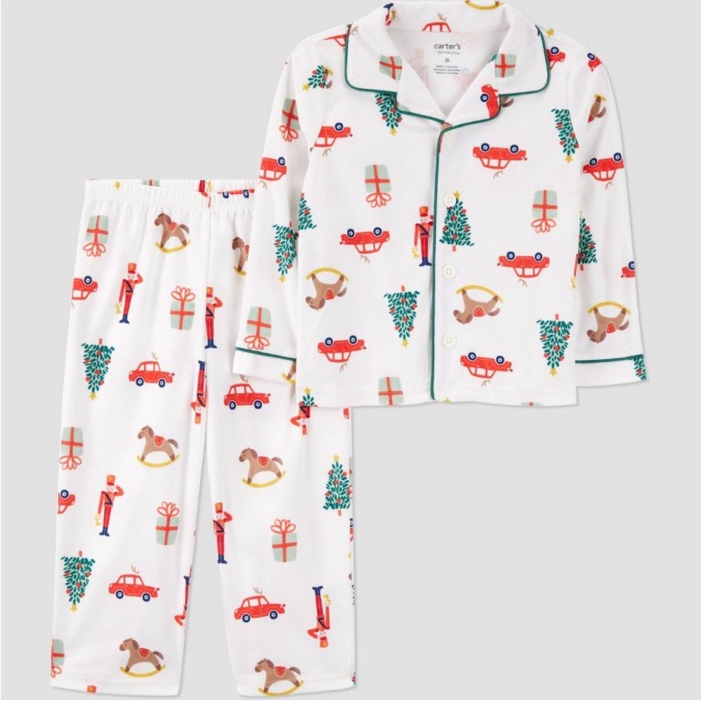 Carter’s Just One You 2 Piece Christmas Toys Pajama Set